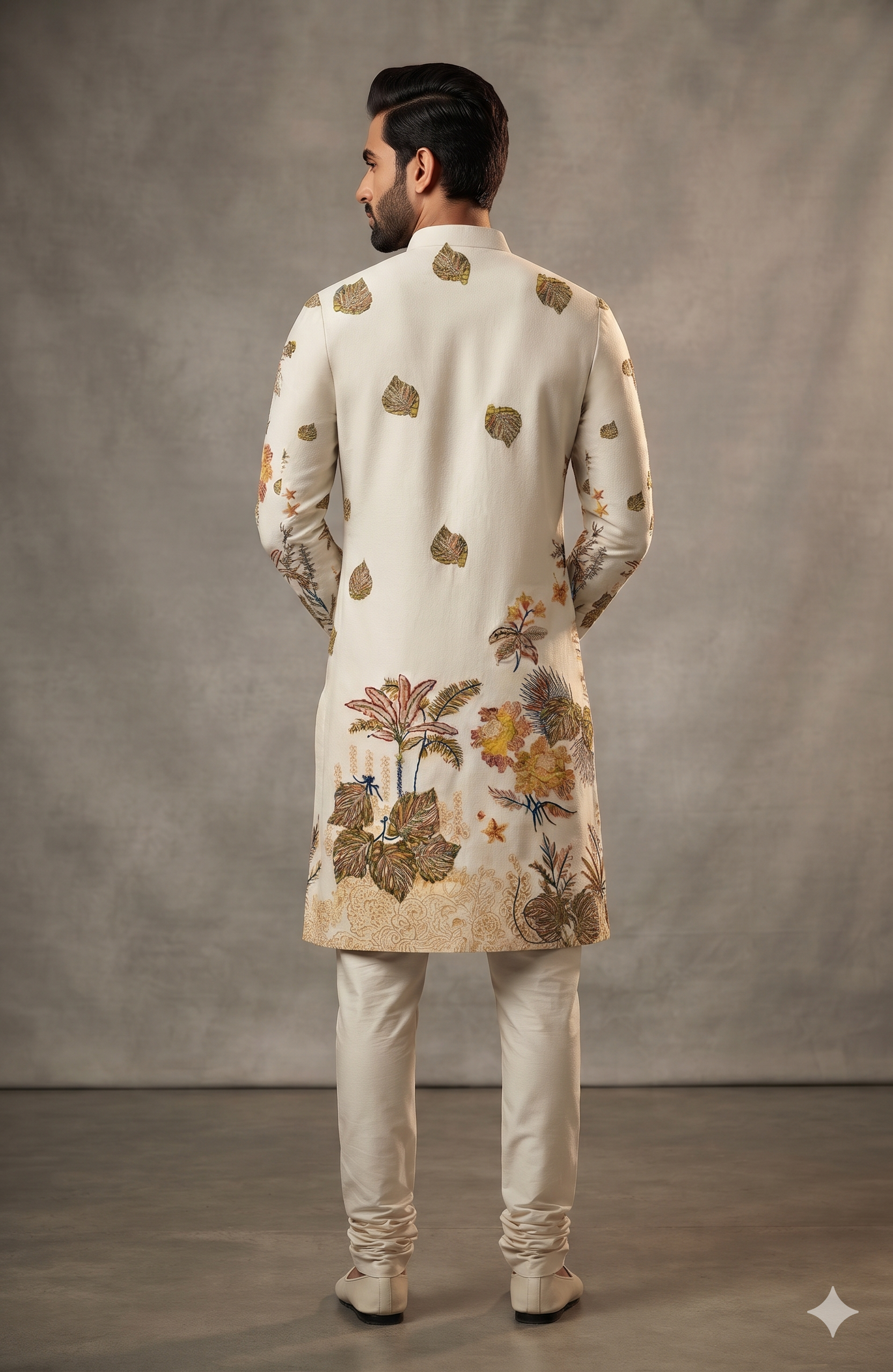 Kurta Fabric ManTire Designer PV Printed Colour Gin Green